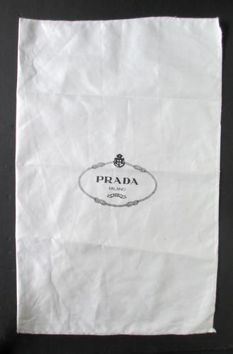 Prada large white dust bag - white,