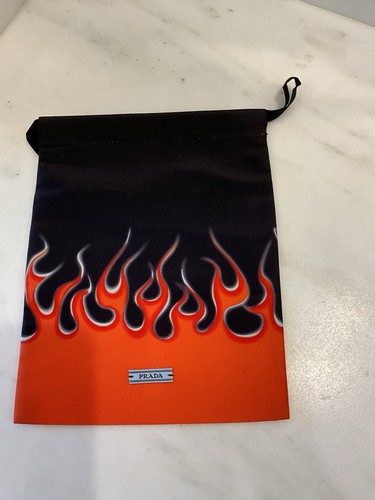 Prada flame print drawstring - flame,