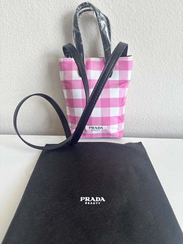 Prada beauty pink plaid mini - pink,