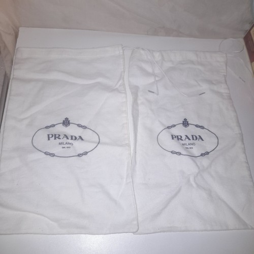 Prada white shoe drawstring - prada,