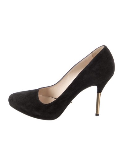 Prada black suade - black,