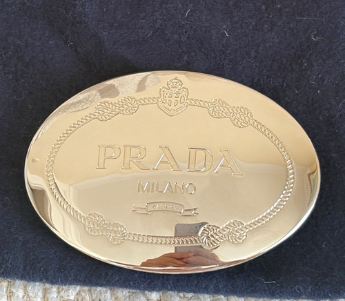 Prada milano men gold oval - men’s,