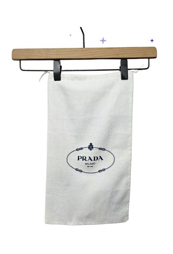 Prada white dust drawstring - prada,