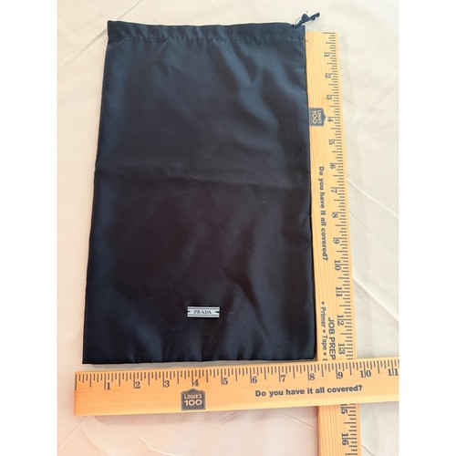 Prada black nylon drawstring - prada,