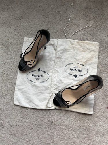 Prada stiletto heels clear - stiletto,