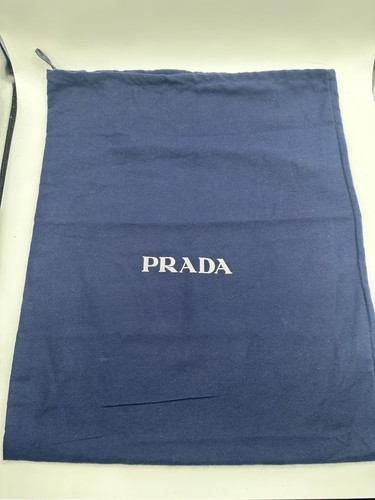 Prada drawstring dust - bag, navy