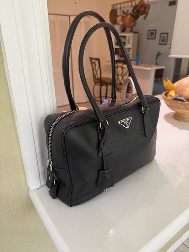 Prada black leather - prada,