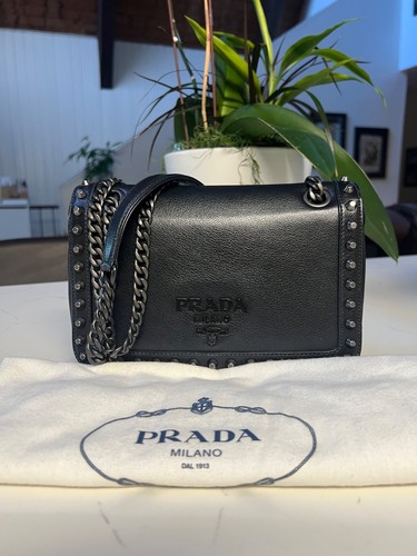 Prada pattina glace studded - -,