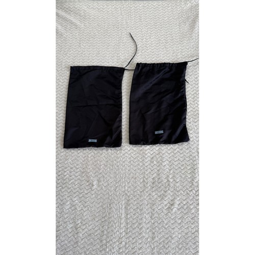Prada black satin drawstring - prada,