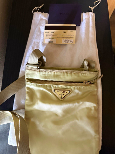 Prada beige nylon small - beige,