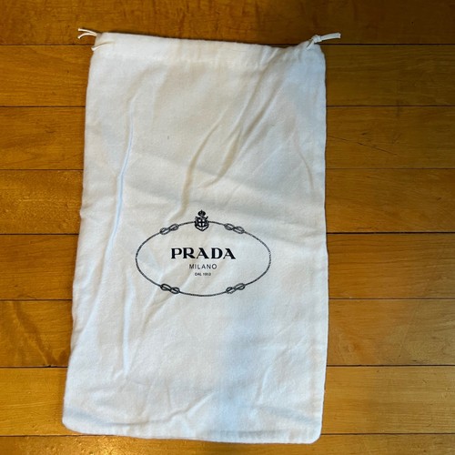 Prada white drawstring dust - white,