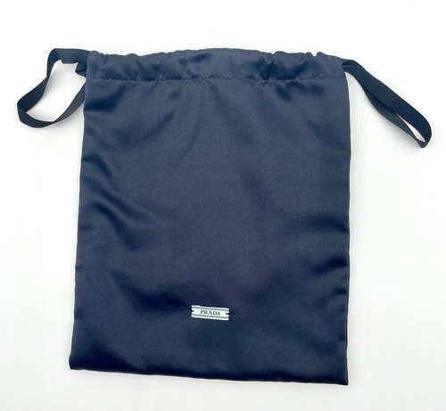 Prada black satin - satin, 8"