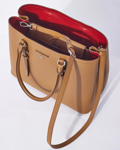 Prada cuir double tote - prada,