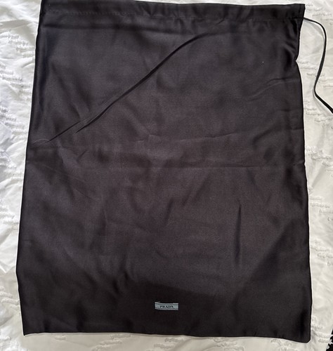 Prada dust bag black satin - prada,