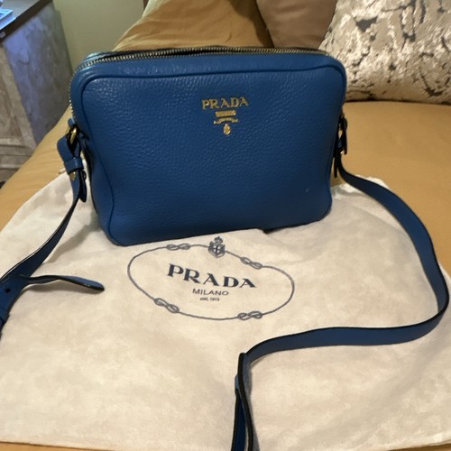 Prada blue crossbody - crossbody, bag