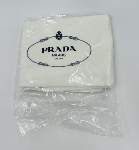 Prada dust bag cream cotton - prada,