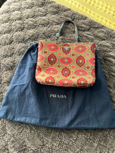 Prada jacquard medallion tote - prada,