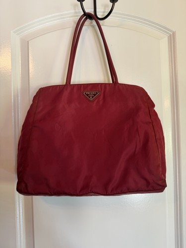 Prada women large red tote - prada,